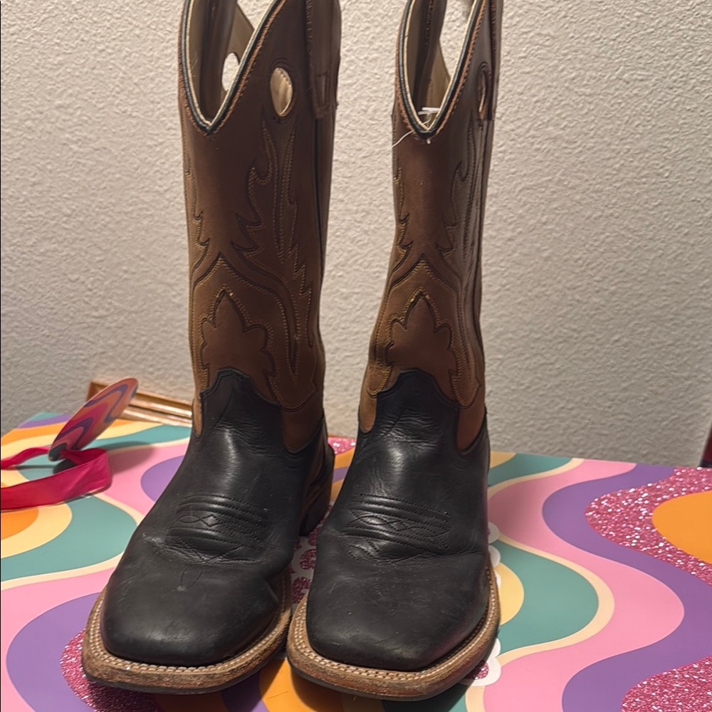 Boy’s Black and Brown Cowboy Boots